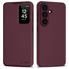 Samsung Galaxy S26 Tech-Protect Smart Wallet dėklas – bordo