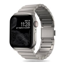 Akcija! Tech-Protect SteelBand Apyrankė Apple Watch 4 / 5 / 6 / 7 / 8 / 9 / SE / Ultra 1 / 2 (42/44/45/49 mm) - titanium