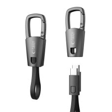 Kabelis su raktų pakabuku Tech-Protect UltraBoost DNA USB-C PD 60W / 3A – pilkas