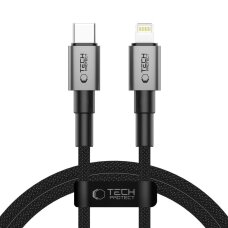 Krovimo laidas Tech-Protect UltraBoost DNA USB-C / Lightning PD27W / 3A 100 cm – pilkas