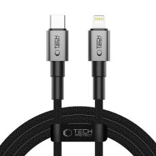 Krovimo laidas Tech-Protect UltraBoost DNA USB-C / Lightning PD27W / 3A 200 cm – pilkas