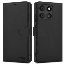 Motorola Edge 60 Fusion Tech-Protect Wallet dėklas - juodas