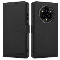 Tech-Protect piniginės tipo dėklas Realme 14 Pro 5G - matinės juodos