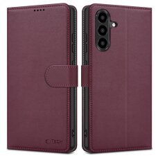 Samsung Galaxy A57 5G Tech-Protect Wallet dėklas – bordo Samsung Galaxy A57 5G Tech-Protect Wallet dėklas – bordo