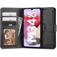 Samsung Galaxy M34 5G Tech-Protect Wallet dėklas – juodas