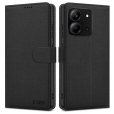 Xiaomi Redmi 15C Tech-Protect Wallet dėklas – juodas