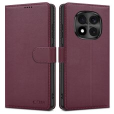 Xiaomi Redmi Note 15 Pro 5G Tech-Protect Wallet dėklas – bordo