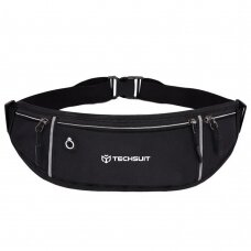 [Užsakomoji prekė] Techsuit - Waist Bag (CWB3) - with Belt for Recreational Activity, Fitness - Juodos spalvos