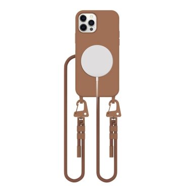Dėklas Tech-Protect MagNecklace MagSafe iPhone 12 / 12 Pro - Rudas Dėklas Tech-Protect MagNecklace MagSafe iPhone 12 / 12 Pro - Rudas