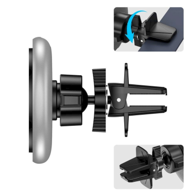 Tech-Protect A2 car Telfono laikiklis MagSafe 15W inductive Įkroviklis air vent - Juodas 5 Tech-Protect A2 car Telfono laikiklis MagSafe 15W inductive Įkroviklis air vent - Juodas 5