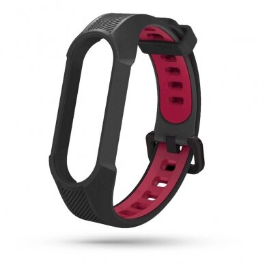 Tech-Protect Armor Apyrankė Xiaomi Mi Smart Band 5 / 6 / 6 NFC - Juodas red 1 Tech-Protect Armor Apyrankė Xiaomi Mi Smart Band 5 / 6 / 6 NFC - Juodas red 1