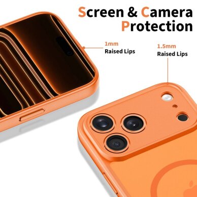iPhone 17 Pro Tech-Protect BasicMag MagSafe dėklas – oranžinis 3 iPhone 17 Pro Tech-Protect BasicMag MagSafe dėklas – oranžinis 3