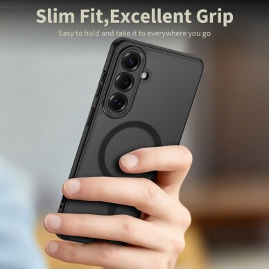 Samsung Galaxy S26+ Tech-Protect BasicMag MagSafe dėklas – juodas skaidrus 4 Samsung Galaxy S26+ Tech-Protect BasicMag MagSafe dėklas – juodas skaidrus 4