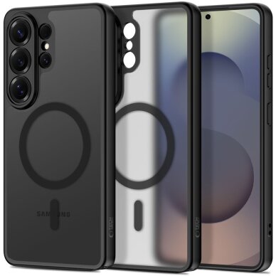 Samsung Galaxy S26 Ultra Tech-Protect BasicMag MagSafe dėklas – pusiau skaidrus