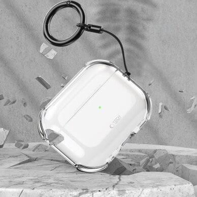 AirPods Pro 3 Tech-Protect Bounce dėklas – skaidrus 5