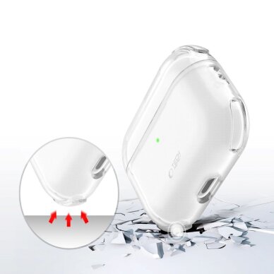 AirPods Pro 3 Tech-Protect Bounce dėklas – skaidrus 6