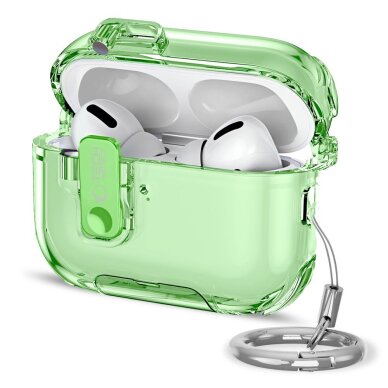 AirPods Pro 3 Tech-Protect Bounce Pro dėklas – žalias AirPods Pro 3 Tech-Protect Bounce Pro dėklas – žalias