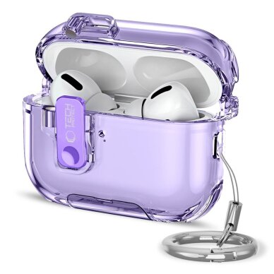 AirPods Pro 3 Tech-Protect Bounce Pro dėklas – violetinis
