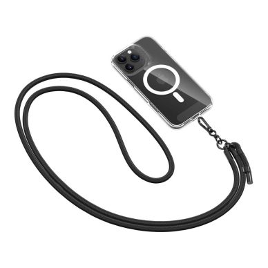 Tech-Protect C1S Rope Crossbody pakabinamas dirželis – juodas 1