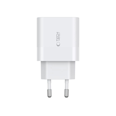 Tech-Protect C20W 2x USB-C PD 20W network Įkroviklis USB-C / USB-C Kabelis - baltas 3 Tech-Protect C20W 2x USB-C PD 20W network Įkroviklis USB-C / USB-C Kabelis - baltas 3