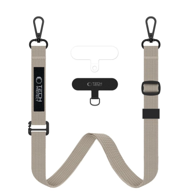 Tech-Protect C65 Rope Crossbody pakabinamas dirželis – smėlinis