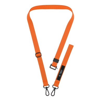 Kaklo dirželis Tech-Protect C6S Rope Crossbody – oranžinis 3 Kaklo dirželis Tech-Protect C6S Rope Crossbody – oranžinis 3