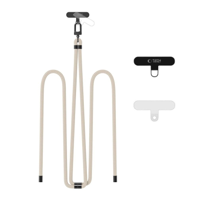 Tech-Protect C7S Rope Crossbody pakabinamas dirželis – smėlinis Tech-Protect C7S Rope Crossbody pakabinamas dirželis – smėlinis