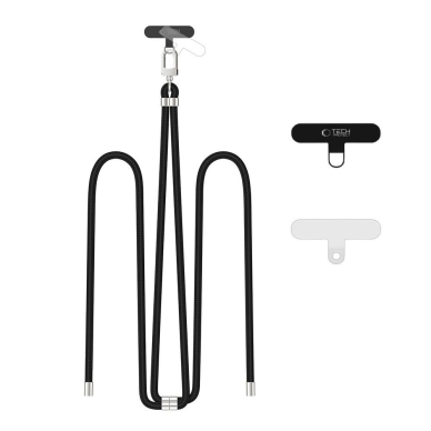 Tech-Protect C7S Rope Crossbody pakabinamas dirželis – juodas