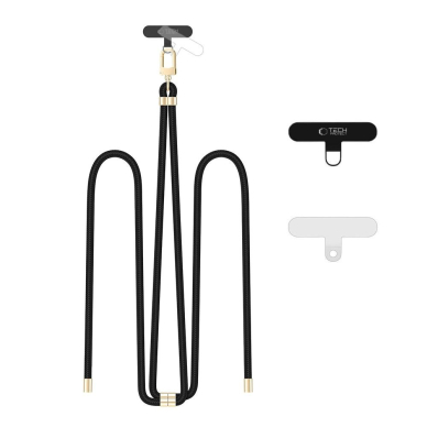 Tech-Protect C7S Rope Crossbody pakabinamas dirželis – juodas Tech-Protect C7S Rope Crossbody pakabinamas dirželis – juodas