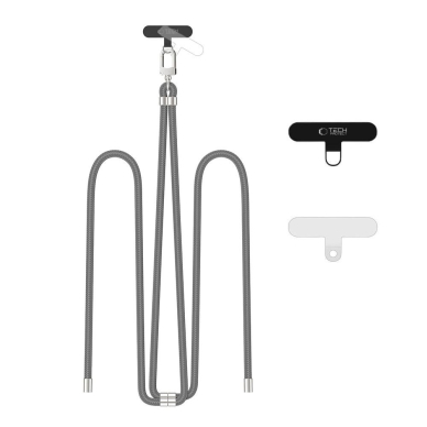 Tech-Protect C7S Rope Crossbody pakabinamas dirželis – pilkas Tech-Protect C7S Rope Crossbody pakabinamas dirželis – pilkas