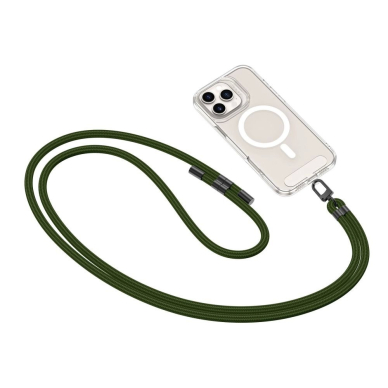 Tech-Protect C7S Rope Crossbody pakabinamas dirželis – alyvuogių spalvos 1