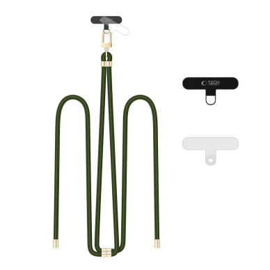 Tech-Protect C7S Rope Crossbody pakabinamas dirželis – alyvuogių spalvos Tech-Protect C7S Rope Crossbody pakabinamas dirželis – alyvuogių spalvos