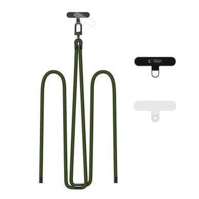 Tech-Protect C7S Rope Crossbody pakabinamas dirželis – alyvuogių spalvos Tech-Protect C7S Rope Crossbody pakabinamas dirželis – alyvuogių spalvos