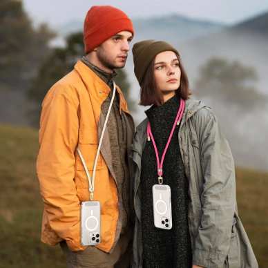 Tech-Protect C7S Rope Crossbody pakabinamas dirželis – rožinis 2