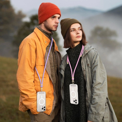 Tech-Protect C7S Rope Crossbody pakabinamas dirželis – violetinis 2