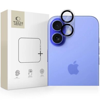 iPhone 16 / 16 Plus Tech-Protect Cam Fit+ kameros dangtelis – skaidrus