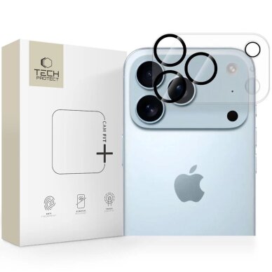 iPhone 17 Pro Max Tech-Protect Cam Fit+ kameros dangtelis – skaidrus