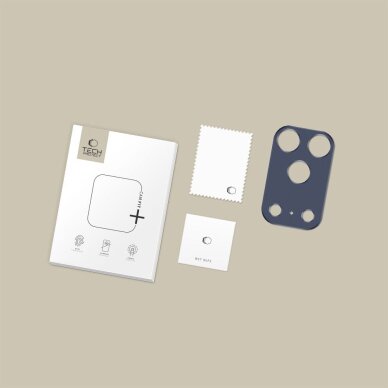 iPhone 17 Pro Max Tech-Protect Camalloy Fit+ kameros dangtelis – Navy Blue 4