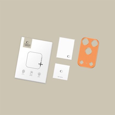 iPhone 17 Pro Max Tech-Protect Camalloy Fit+ kameros dangtelis – oranžinis 4 iPhone 17 Pro Max Tech-Protect Camalloy Fit+ kameros dangtelis – oranžinis 4