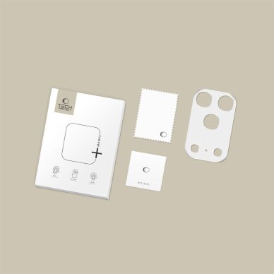 iPhone 17 Pro Tech-Protect Camalloy Fit+ kameros dangtelis – sidabrinis 4