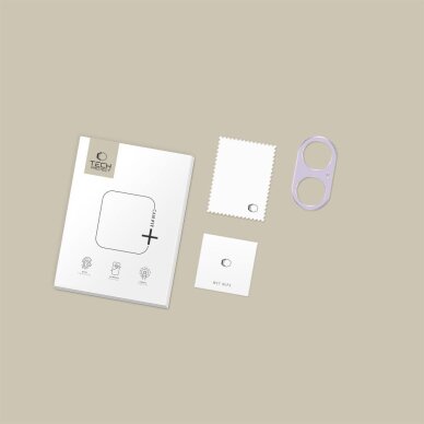 iPhone 17 Tech-Protect Camalloy Fit+ kameros stiklas – violetinis 4