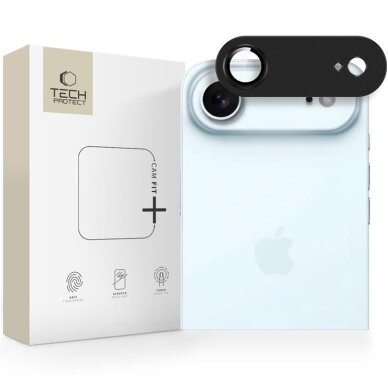iPhone 17 Air Tech-Protect Camfull Fit+ kameros dangtelis – juodas