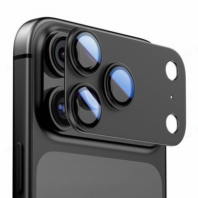 iPhone 17 Pro Max Tech-Protect Camfull Fit+ kameros dangtelis – juodas 1