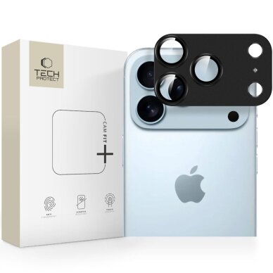 iPhone 17 Pro Max Tech-Protect Camfull Fit+ kameros dangtelis – juodas