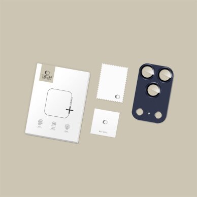 iPhone 17 Pro Tech-Protect Camfull Fit+ kameros stiklas – Navy Blue 3