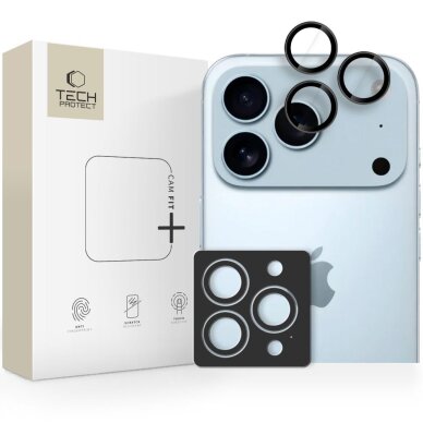 iPhone 14 Pro / Max / 15 Pro / Max / 16 Pro / Max / 17 Pro / Max Tech-Protect Camring Fit+ kameros dangtelis – juodas iPhone 14 Pro / Max / 15 Pro / Max / 16 Pro / Max / 17 Pro / Max Tech-Protect Camring Fit+ kameros dangtelis – juodas