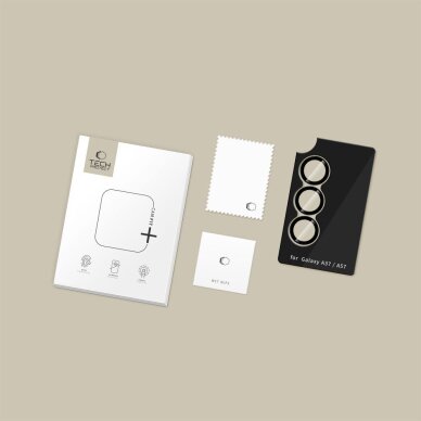 Samsung Galaxy A37 / A57 5G Tech-Protect Camring Fit+ kameros dangtelis – juodas 5 Samsung Galaxy A37 / A57 5G Tech-Protect Camring Fit+ kameros dangtelis – juodas 5