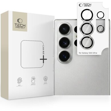 Samsung Galaxy S26 Ultra Tech-Protect Camring Fit+ kameros dangtelis Samsung Galaxy S26 Ultra Tech-Protect Camring Fit+ kameros dangtelis