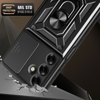 Dėklas Tech-Protect Camshield Pro Samsung Galaxy M35 5G - Juodas 2 Dėklas Tech-Protect Camshield Pro Samsung Galaxy M35 5G - Juodas 2