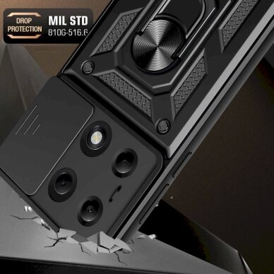 Akcija! Tech-Protect CamShield Pro Case for Xiaomi Redmi Note 13 Pro 5G / Poco X6 5G - juodas 2
